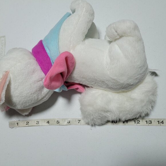 Disney Aristocats Marie 13 inch Plush Kitty Cat Pink Bow Bib Stuffed Animal Toy - Picture 8 of 9